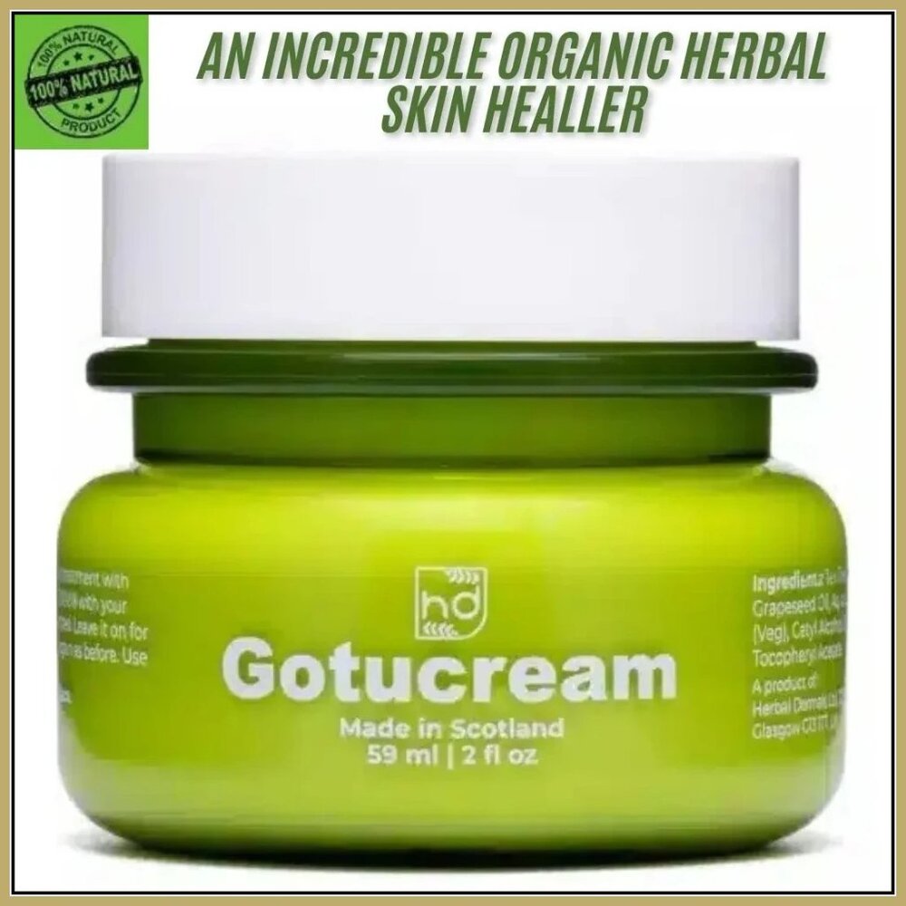 Gotucream 2oz Jar ~ Organic Healing Cream ~ New Made in Scotland. Gotu Cream